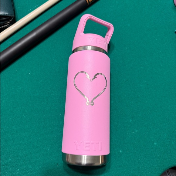 YETI Pink Bottle with Heart Design - Picture 2 of 4